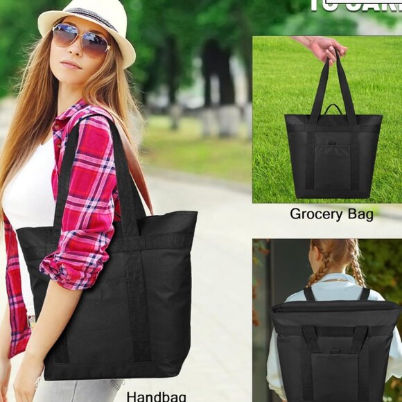 Insulated Cooler Bag, Collapsible Soft Cooler with Thermal Insulation - Picture 1 of 5
